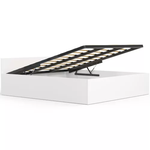 AKORD CLP Tárolós Franciaágy Laminált Fehér 180x200