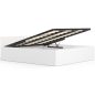 AKORD CLP Tárolós Franciaágy Laminált Fehér 180x200