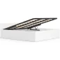 AKORD CLP Tárolós Franciaágy Laminált Fehér 180x200