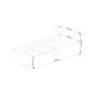 AKORD CLP Tárolós Ágy Laminált Fehér 90x200 LOZPODBIA90