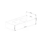 AKORD CLP Tárolós Ágy Laminált Fehér 90x200