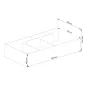 AKORD CLP Tárolós Ágy Laminált Fehér 100x200