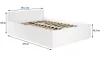 AKORD CLP Tárolós Ágy Laminált Fehér 100x200
