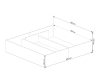 AKORD CLP Tárolós Ágy Laminált Fehér 180x200