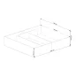 AKORD CLP Tárolós Ágy Laminált Fehér 180x200