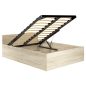 AKORD CLP Tárolós Ágy Sonoma Tölgy 140x200 Gázrugós
