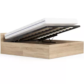 AKORD CLP Tárolós Ágy 180x200 Sonoma Tölgy Matraccal