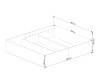 AKORD CLP Tárolós Ágy 180x200 Sonoma Tölgy Matraccal