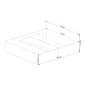 AKORD CLP Tárolós Ágy 180x200 Sonoma Tölgy Matraccal
