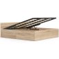 AKORD CLP Tárolós Ágy 180x200 Sonoma Tölgy Matraccal