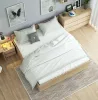 AKORD CLP Tárolós Ágy 180x200 Sonoma Tölgy Matraccal