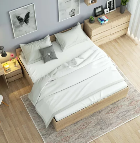 AKORD CLP Tárolós Ágy 180x200 Sonoma Tölgy Matraccal