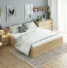 AKORD CLP Tárolós Ágy 180x200 Sonoma Tölgy Matraccal
