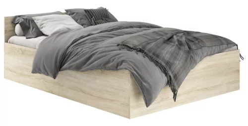 AKORD CLP Tárolós Ágy 160x200 Ágyrács Sonoma Tölgy