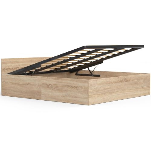 AKORD CLP Tárolós Ágy 180x200 Sonoma Tölgy Ágyrács