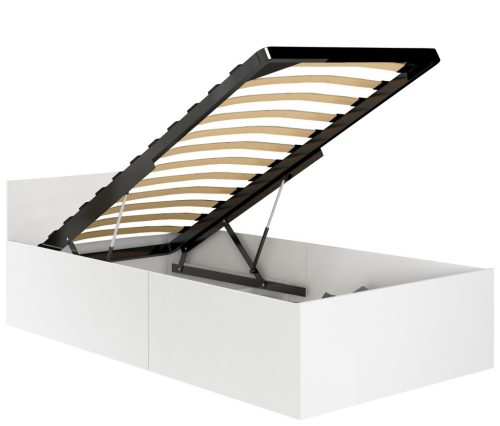 AKORD CLP Tárolós Ágy Laminált Fehér 90x200 LOZPODSTEBIA90