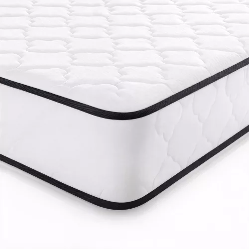 AKORD Furniture Factory rugós matrac védőhuzattal 80x190 cm H3 fehér 24 cm magas