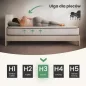   AKORD Furniture Factory rugós matrac védőhuzattal 80x200 cm H3 fehér 24 cm magas