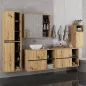  VAMI W35 Fali Fürdőszobaszekrény Artisan Tölgy Grafit Szürke
