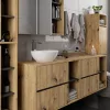 VAMI W35 Fali Fürdőszobaszekrény Artisan Tölgy Grafit Szürke