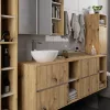 AKORD VAMI W35 Fali Fürdőszobai Szekrény Artisan Tölgy Kasmír