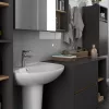 AKORD VAMI W35 Fali Fürdőszobai Szekrény Grafit Szürke Artisan Tölgy