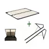 AKORD Gázrugós Fém Ágyrács 100x200 Fekete