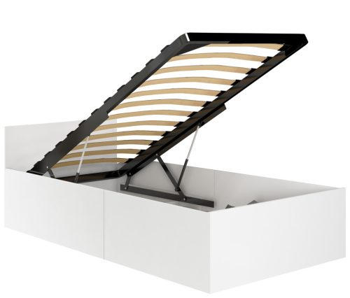 AKORD Furniture Factory Gázrugós Ágyrácsalap Fém-Fa 90x200 Fekete