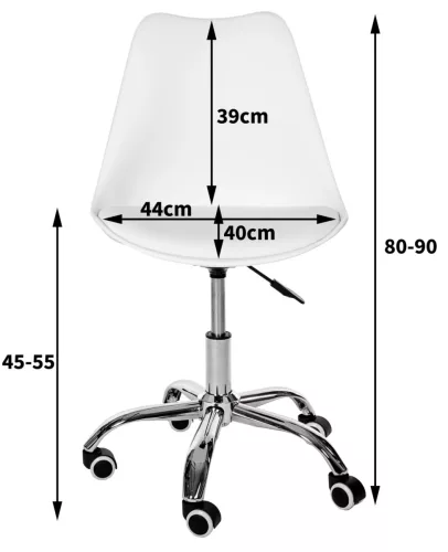 AKORD FD005 Ergonomikus Gyermek Forgószék Fehér