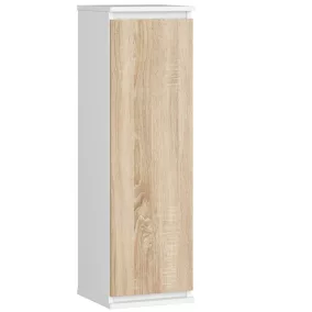AKORD CLP Fali Vitrin W30 Laminált Fehér-Sonoma