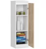AKORD CLP Fali Vitrin W30 Laminált Fehér-Sonoma