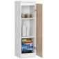 AKORD CLP Fali Vitrin W30 Laminált Fehér-Sonoma