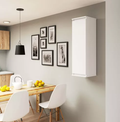 AKORD CLP W30 Fali Vitrin Laminált Fehér Matt