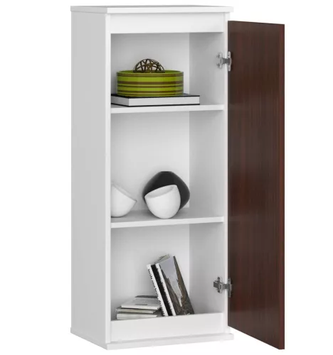 AKORD CLP W40 Fali Vitrin Laminált Fehér-Wenge