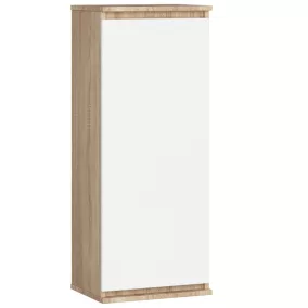 AKORD CLP W40 Fali Vitrin Sonoma Tölgy Fehér
