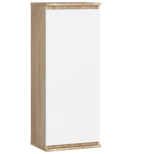 AKORD CLP W40 Fali Vitrin Sonoma Tölgy Fehér