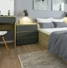 AKORD CLP Artisan Fiókos Komód Laminált Tölgy-Szürke