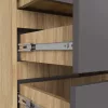 AKORD CLP Artisan Fiókos Komód Laminált Tölgy-Szürke