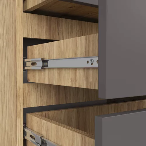 AKORD CLP Artisan Fiókos Komód Laminált Tölgy-Szürke