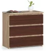 AKORD CLP 3 Fiókos Komód Sonoma Tölgy / Wenge