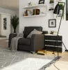 AKORD CL3 60 cm Éjjeliszekrény Fehér/Grafit Magasfényű