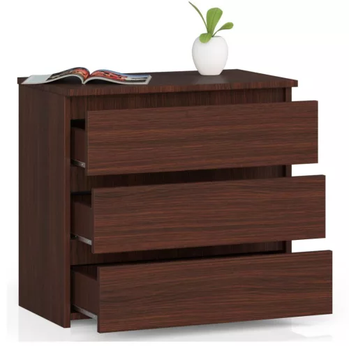 AKORD CLP CL3 Fiókos szekrény Laminált Wenge 3 Fiókos