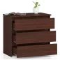 AKORD CLP CL3 Fiókos szekrény Laminált Wenge 3 Fiókos