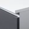 AKORD CL100 Modern 6-Fiókos Komód Laminált Fehér-Szürke