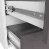 AKORD CL100 Modern 6-Fiókos Komód Laminált Fehér-Szürke