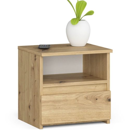 AKORD CL1 Artisan Tölgy Éjjeliszekrény Fiókos