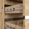 AKORD CL3 Artisan Tölgy Éjjeliszekrény 3 Fiókos