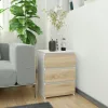 AKORD CL3 Éjjeliszekrény Fehér Sonoma Tölgy 3 Fiókos