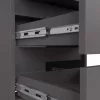 AKORD CL3 Éjjeliszekrény Laminált Grafitszürke Matt 3 Fiókos