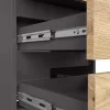 AKORD CL3 Artisan Éjjeliszekrény Laminált Grafitszürke Tölgy